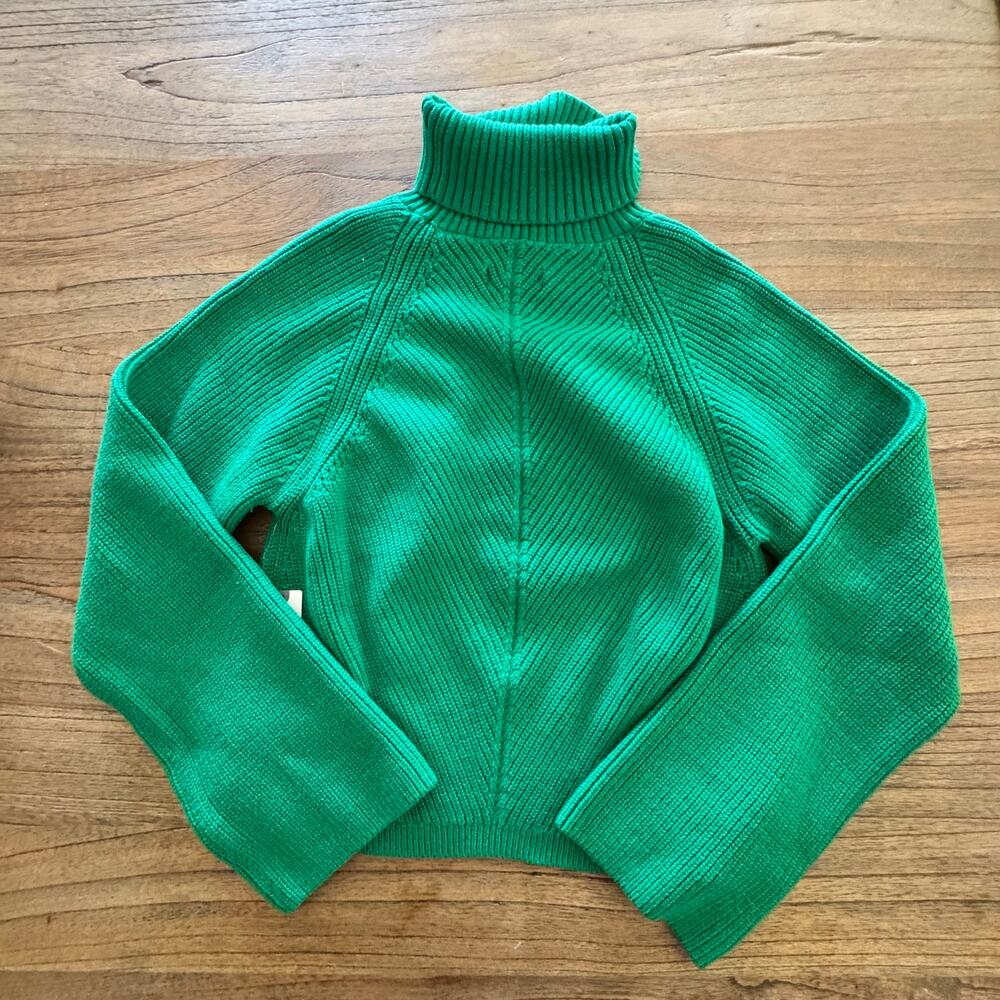 Maeve Cropped Turtleneck Sweater - Size M - Picture 5 of 7